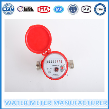 Medidores de agua de cuerpo metálico Jet simple Agua caliente fría